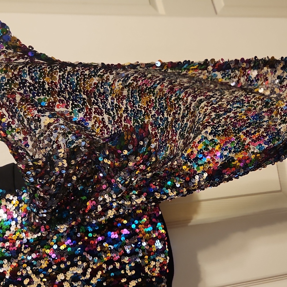 NY&Co 7th Avenue Design Studio sequin sleeveless top, medium, like new - Picture 3 of 12